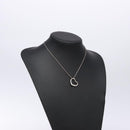 TIFFANY&Co. Open Heart Necklace Ag925 Silver Auth 140822-15