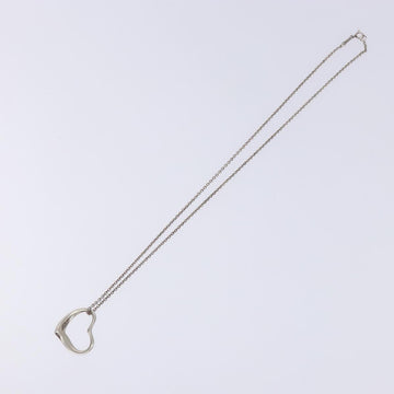 TIFFANY&Co. Open Heart Necklace Ag925 Silver Auth 140822 - 0