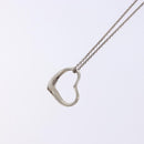TIFFANY&Co. Open Heart Necklace Ag925 Silver Auth 140822-3