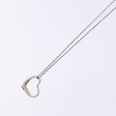 TIFFANY&Co. Open Heart Necklace Ag925 Silver Auth 140822-4
