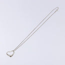 TIFFANY&Co. Open Heart Necklace Ag925 Silver Auth 140822-8