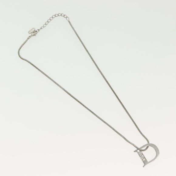 Christian Dior Necklace metal 2Set Silver Auth 140824
