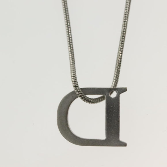 Christian Dior Necklace metal 2Set Silver Auth 140824