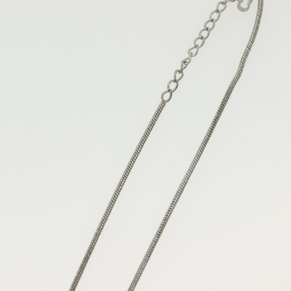 Christian Dior Necklace metal 2Set Silver Auth 140824