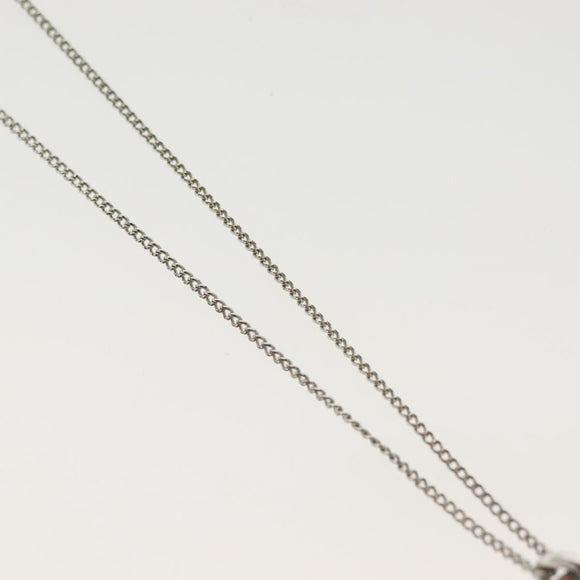 Christian Dior Necklace metal 2Set Silver Auth 140824