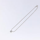 Christian Dior Cube Logo Necklace metal Silver Auth 140827-2