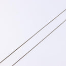 Christian Dior Cube Logo Necklace metal Silver Auth 140827-5