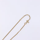 Christian Dior Stone Necklace metal Gold Tone Auth 140828-12