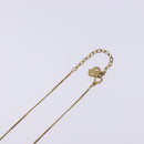 Christian Dior CD Logo Necklace metal Gold Tone Auth 140832-12