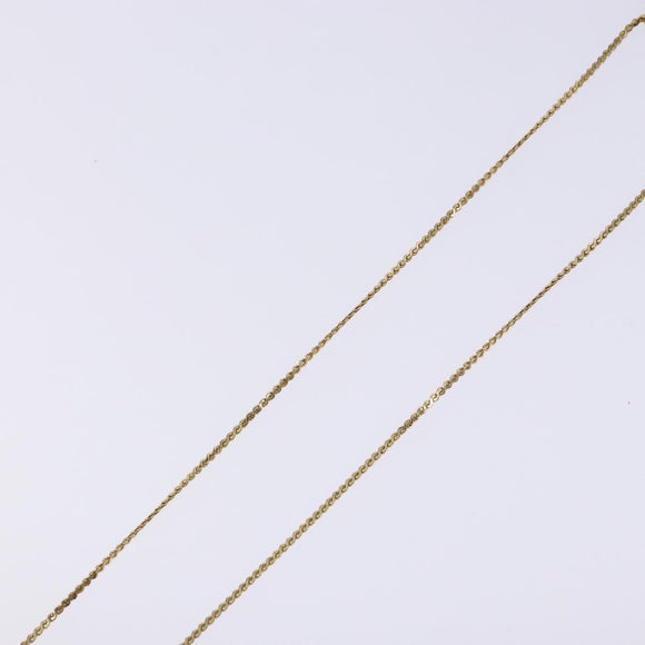 Christian Dior CD Logo Necklace metal Gold Tone Auth 140832