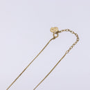 Christian Dior CD Logo Necklace metal Gold Tone Auth 140832-6