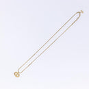 Christian Dior Stone CD Logo Necklace metal Gold Tone Auth 140833-2