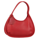 Coach Hand Bag Leather Red Auth 140834V-1