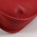 Coach Hand Bag Leather Red Auth 140834V-8