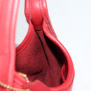 Coach Hand Bag Leather Red Auth 140834V-19