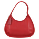 Coach Hand Bag Leather Red Auth 140834V-13