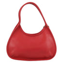 Coach Hand Bag Leather Red Auth 140834V-2