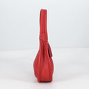 Coach Hand Bag Leather Red Auth 140834V-4