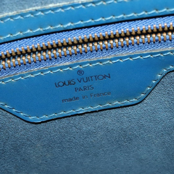 LOUIS VUITTON Epi Saint Jacques Shopping Shoulder Bag Blue M52275 LV Auth 140843