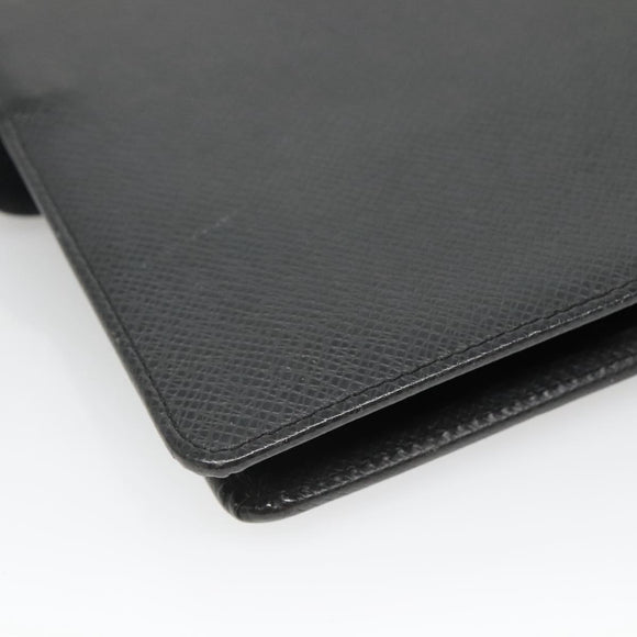 LOUIS VUITTON Taiga Agenda GM Day Planner Cover Black R20232 LV Auth 140844