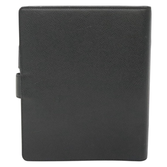 LOUIS VUITTON Taiga Agenda GM Day Planner Cover Black R20232 LV Auth 140844