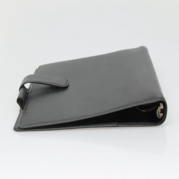 LOUIS VUITTON Taiga Agenda GM Day Planner Cover Black R20232 LV Auth 140844