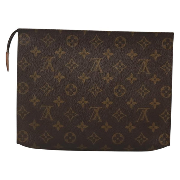 LOUIS VUITTON Monogram Poche Toilette 26 Pouch M47542 LV Auth 140845