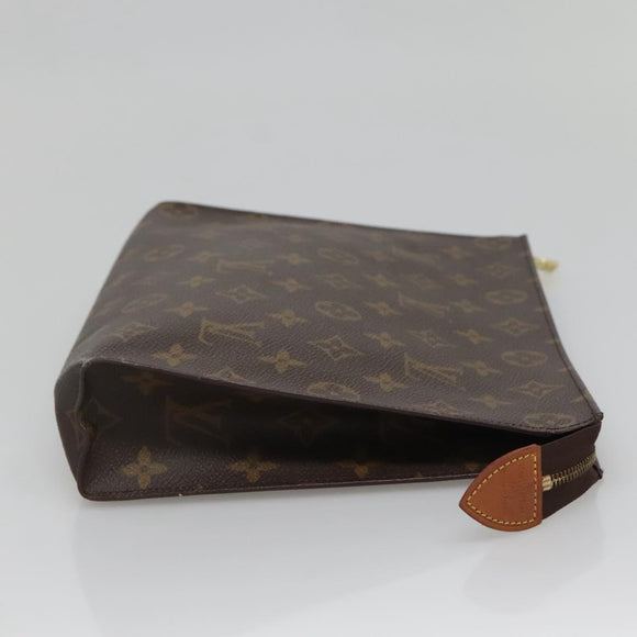 LOUIS VUITTON Monogram Poche Toilette 26 Pouch M47542 LV Auth 140845
