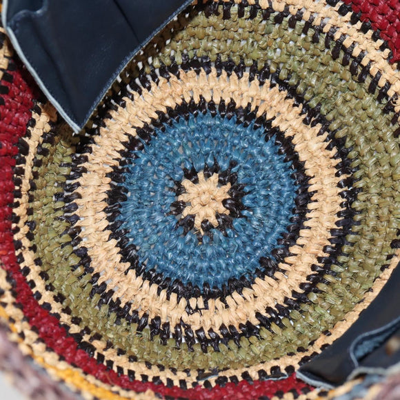 BALENCIAGA Tote Bag Raffia Beige Auth 140846V