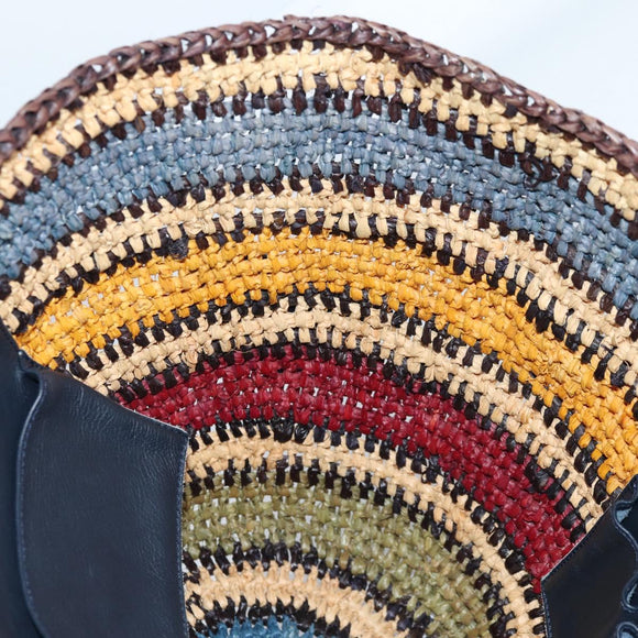 BALENCIAGA Tote Bag Raffia Beige Auth 140846V