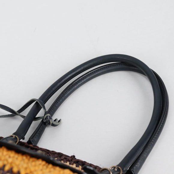 BALENCIAGA Tote Bag Raffia Beige Auth 140846V