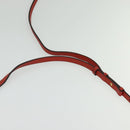 Salvatore Ferragamo Gancini マーゴット Bag Leather 2way Red Gold Auth 140847-15