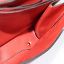 Salvatore Ferragamo Gancini マーゴット Bag Leather 2way Red Gold Auth 140847-21