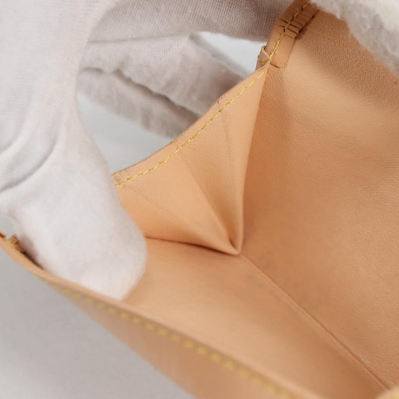 LOUIS VUITTON Multicolor Porte Monnaie Pla Coin Purse White M92657 Auth 140850V