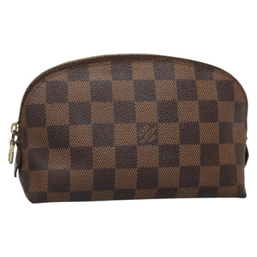 LOUIS VUITTON Damier Ebene Pochette Cosmetic PM Pouch N47516 LV Auth 140854