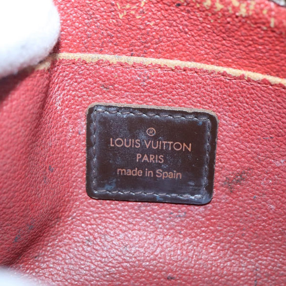 LOUIS VUITTON Damier Ebene Pochette Cosmetic PM Pouch N47516 LV Auth 140854