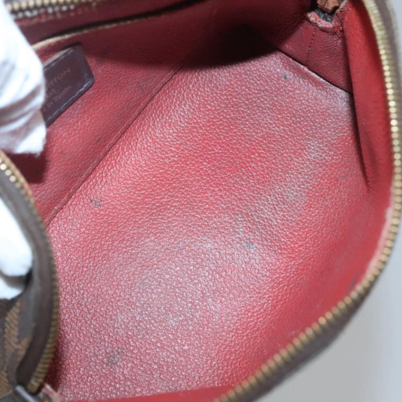 LOUIS VUITTON Damier Ebene Pochette Cosmetic PM Pouch N47516 LV Auth 140854