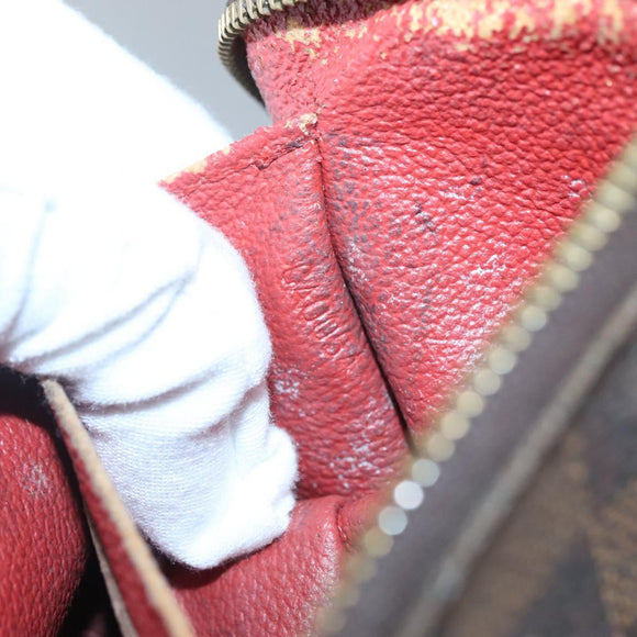 LOUIS VUITTON Damier Ebene Pochette Cosmetic PM Pouch N47516 LV Auth 140854