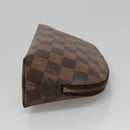 LOUIS VUITTON Damier Ebene Pochette Cosmetic PM Pouch N47516 LV Auth 140854-4