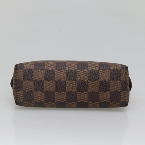 LOUIS VUITTON Damier Ebene Pochette Cosmetic PM Pouch N47516 LV Auth 140854