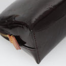 LOUIS VUITTON Monogram Vernis Pochette Cosmetic PM Amarante M91495 Auth 140856-16