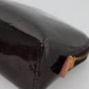 LOUIS VUITTON Monogram Vernis Pochette Cosmetic PM Amarante M91495 Auth 140856-7