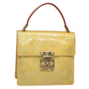 LOUIS VUITTON Monogram Vernis Spring Street Hand Bag Gris M91029 LV Auth 140857-1