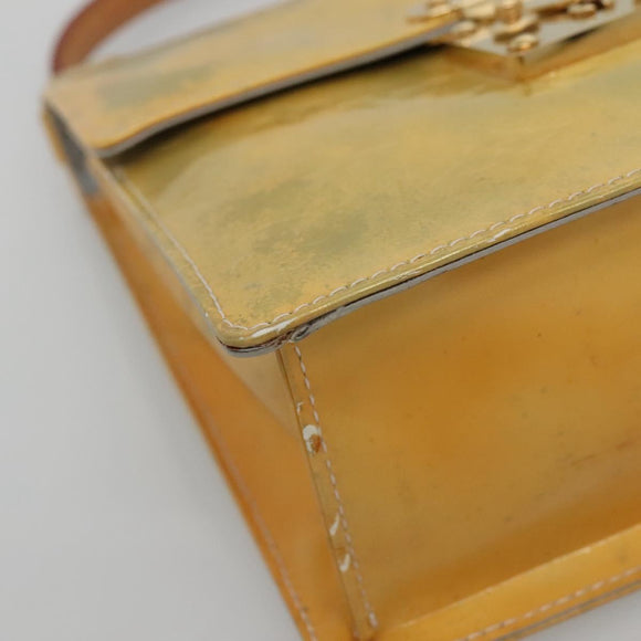 LOUIS VUITTON Monogram Vernis Spring Street Hand Bag Gris M91029 LV Auth 140857