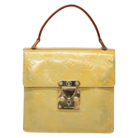 LOUIS VUITTON Monogram Vernis Spring Street Hand Bag Gris M91029 LV Auth 140857