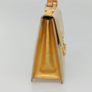 LOUIS VUITTON Monogram Vernis Spring Street Hand Bag Gris M91029 LV Auth 140857-3