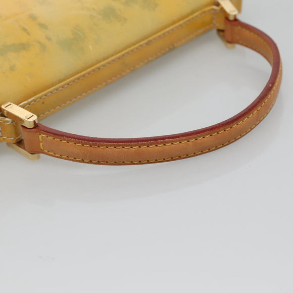 LOUIS VUITTON Monogram Vernis Spring Street Hand Bag Gris M91029 LV Auth 140857