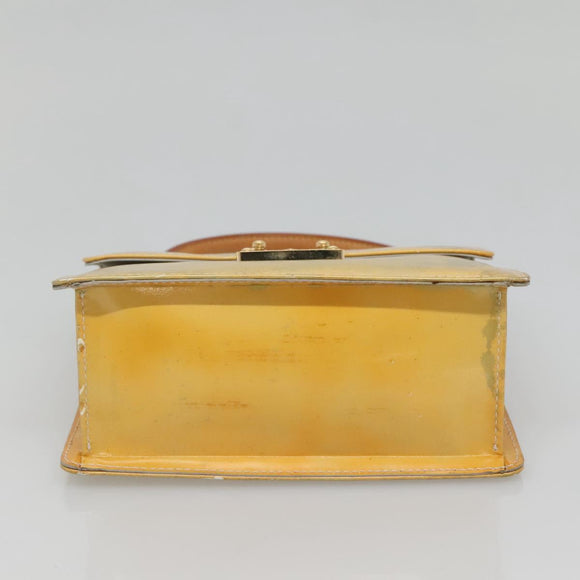 LOUIS VUITTON Monogram Vernis Spring Street Hand Bag Gris M91029 LV Auth 140857