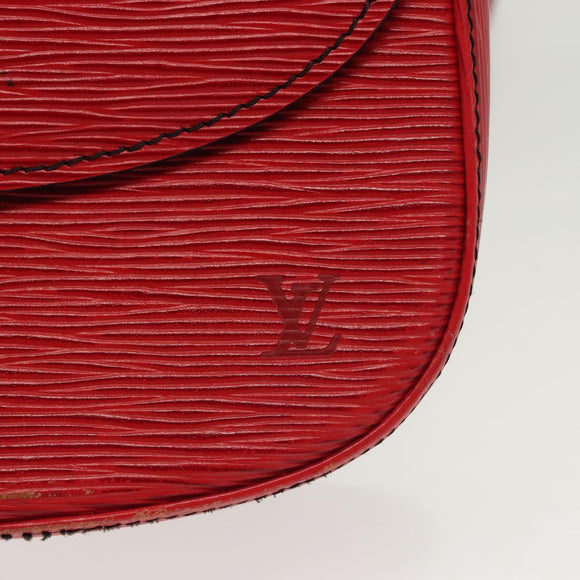 LOUIS VUITTON Epi Saint Cloud GM Shoulder Bag Red M52197 LV Auth 140860
