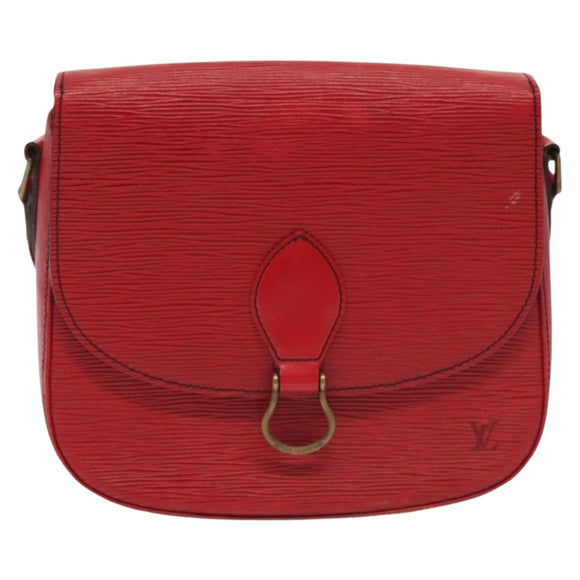LOUIS VUITTON Epi Saint Cloud GM Shoulder Bag Red M52197 LV Auth 140860